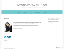Tablet Screenshot of ioannapapadimitriou.com